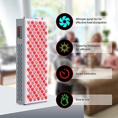 주문 600W 빨간불 치료 패널 하프 바디 660nm Led 적외선 온라인 제품
