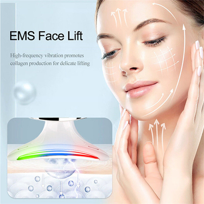 주문 ABS 스테인리스 스틸 목 리프팅 마사저 EMS LED 광 치료 목 및 얼굴에 대한 주름 방지 장치 온라인 제품