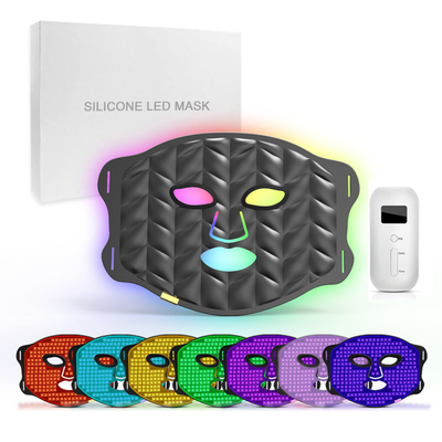 주문 재충전 가능한 부드러운 피부 관리 LED 얼굴 마스크 레드 라이트 치료 OEM 온라인 제품