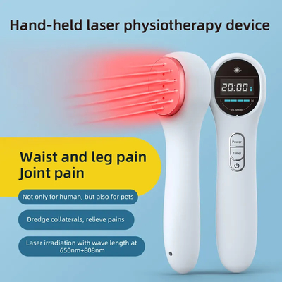 주문 LLLT 휴대용 냉동 레이저 치료 장치 808nm 650nm 물리 치료 온라인 제품
