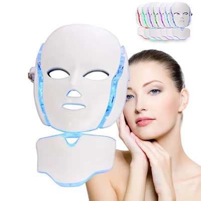 스킨 활력 회복 적색 LED 빛요법 적외선 마스크 페이스 스파 7 컬러 마스크