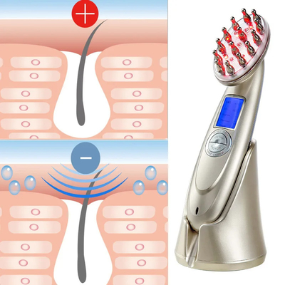 적색 빛 치료 탈모 방지 마사지 레이저 탈모 방지 헤어 빗