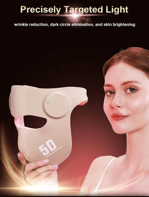 3D LED 얼굴 마스크 660nm 460nm 850nm 1064nm 288 LED, 2 모드, 피부 재생, 노화 방지, 여드름 및 주름 감소를위한 적색 및 파란색 빛 치료