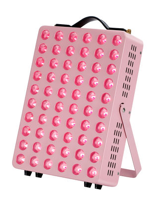분홍색 300W LED 가벼운 치료 기계 660Nm 850Nm 휴대용 패널